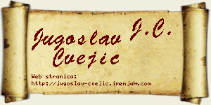 Jugoslav Cvejić vizit kartica
